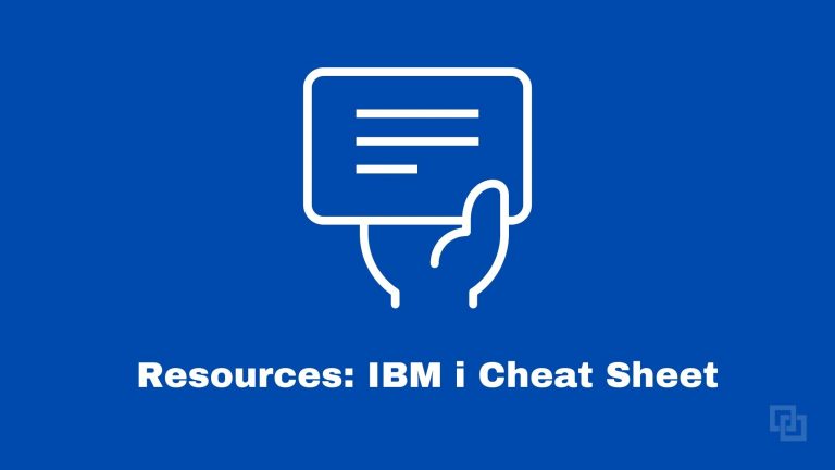 IBM i cheat sheet